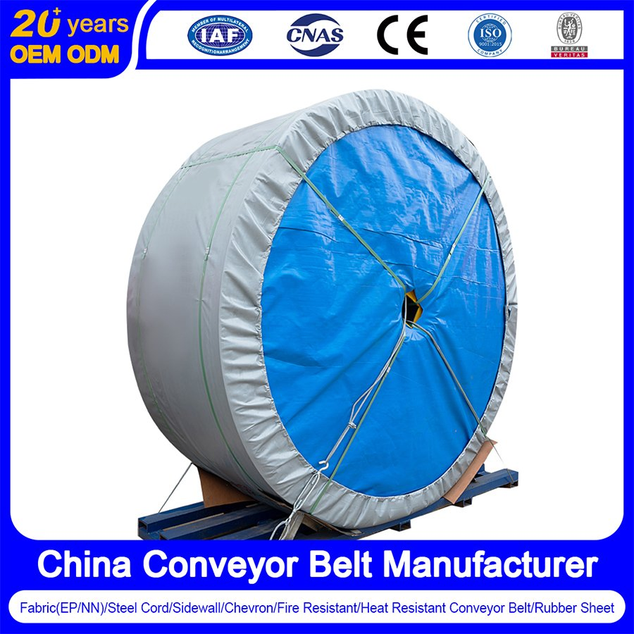 Oil Resistant Acid Alkali Ep Nylon Flame Resistant Steel Cord Cold Resistant Conveyor Belt for Chemical Agriculture Port