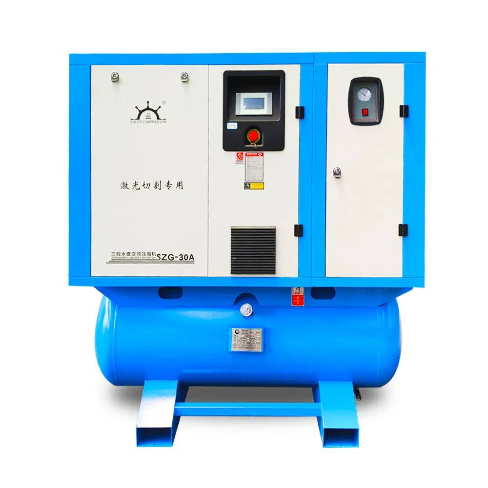 16bar High-Pressure Air Compressor Machine 30HP 22kw Portable All-in-One Screw Air Compressor