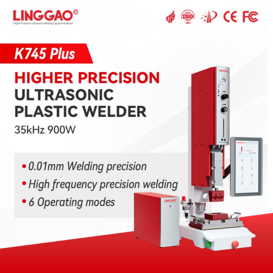 Linggao K745 Plus 35kHz 900W High Precise Ultrasonic Plastic Welding Machine