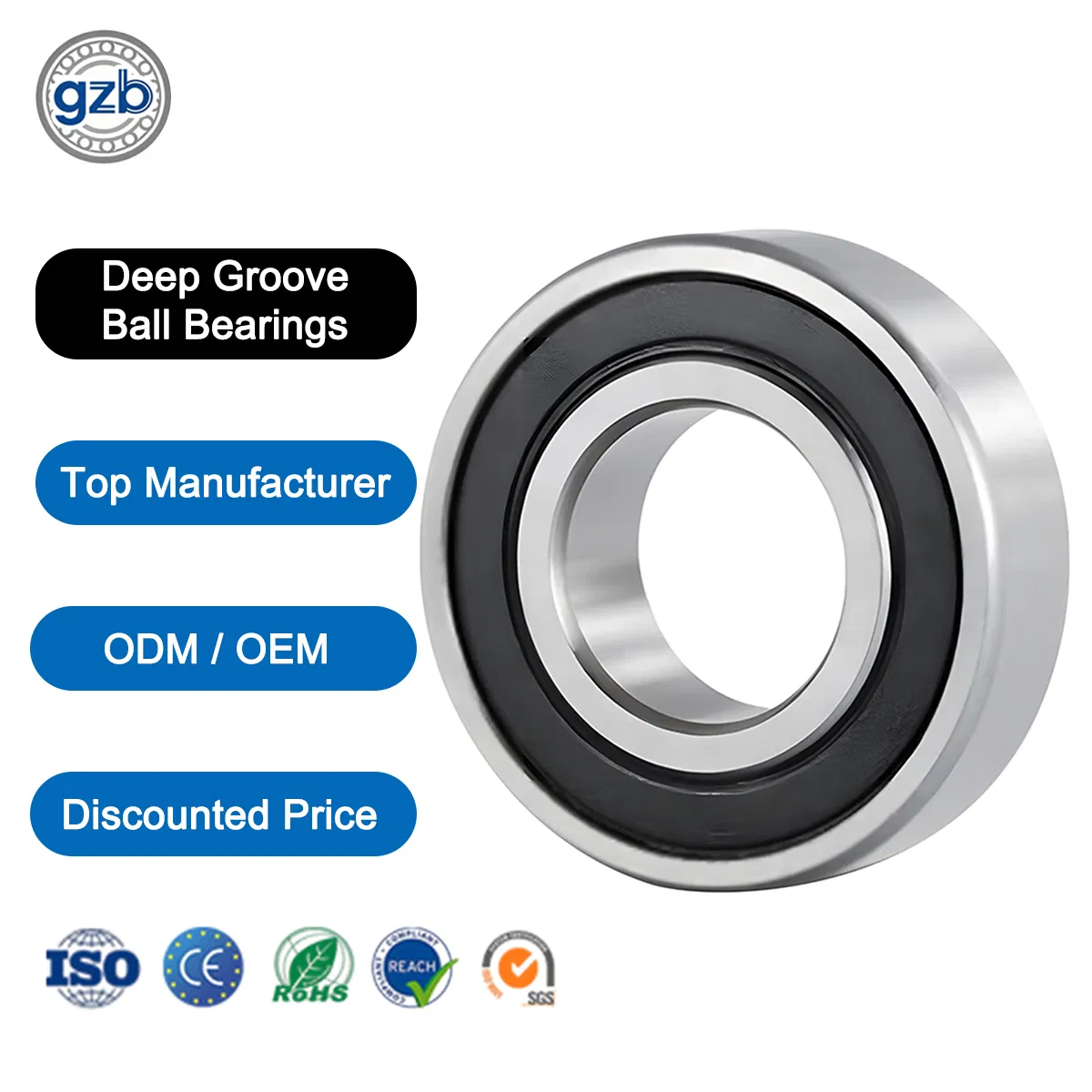 Miniature Deep Groove Ball Bearings 608 608zz 605zz 626zz 625zz 634zz Wear Resistant High Speed for Drones RC Models