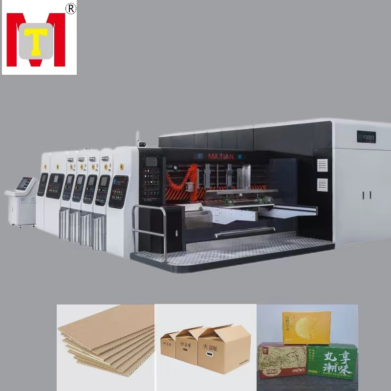PTA-8 Macchina automatica per stampa, fustellatura, taglio e scanalatura di scatole di cartone - Macchina flexografica per stampa e scanalatura
