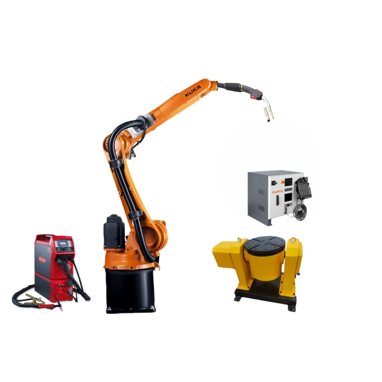 Kuka KR 10 R1420-2 6 Axis Arc Welding Industrial Robot Arm, 1420mm Reach with Rotary Positioner and Fronius Welding Power