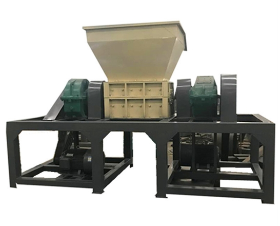 Double Shaft Shredding Machine Industrial Rubber Tire Light Metal Drum Shredder