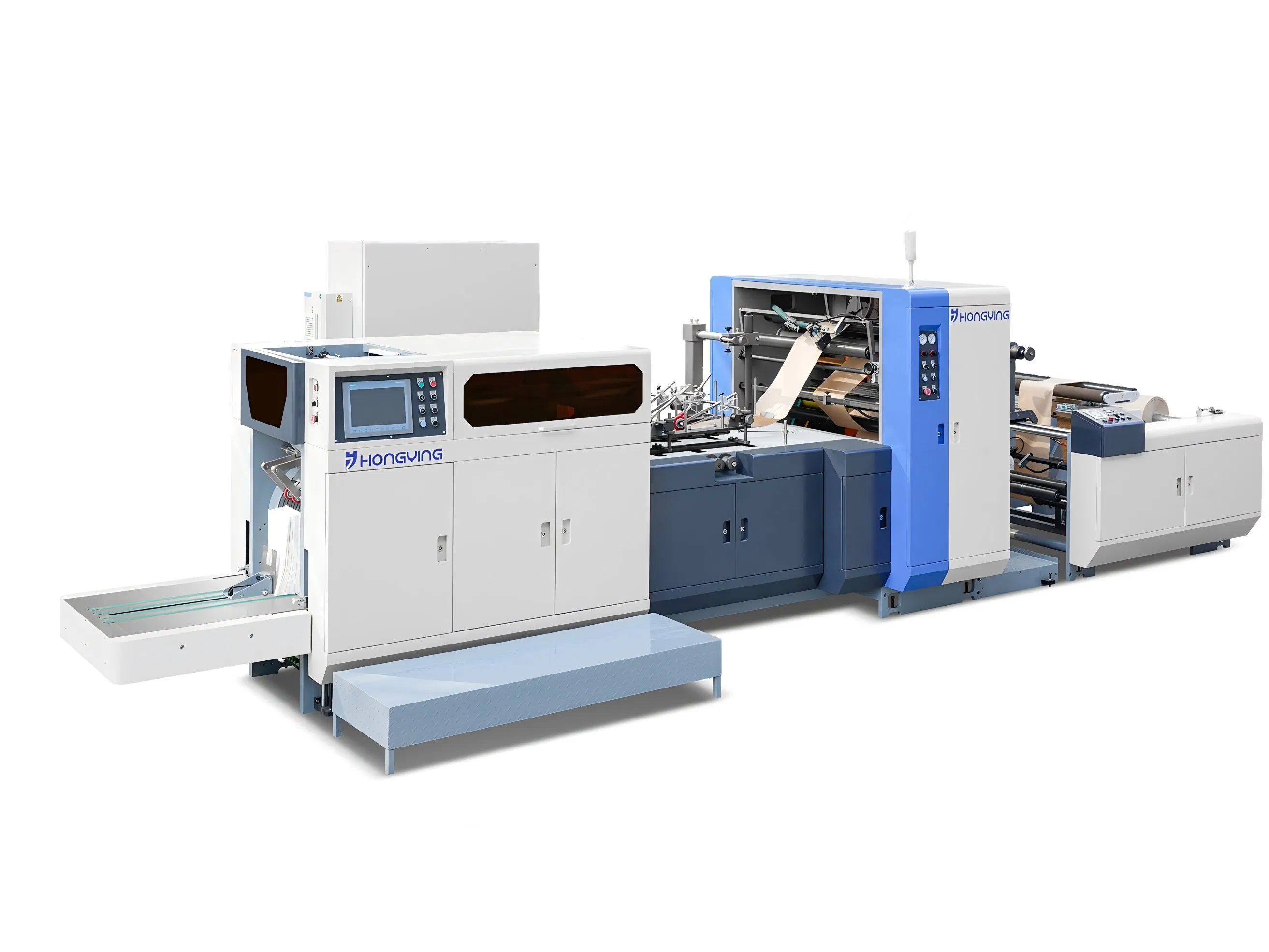 Full Automatic Flat and Gusseted Paper Bag Making Machine with CE Certification