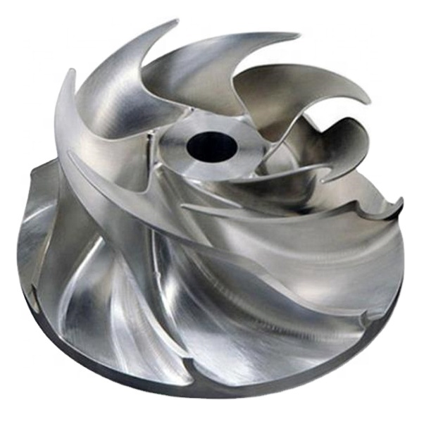CNC Milling 6061/7075/T6 Heat Billet Compressor Impeller Wheel by 5-Axis CNC Machining Center