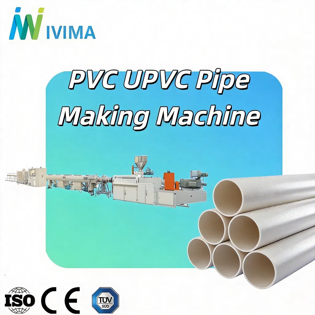 Plastic Pipe Making Machine Line, PVC Pipe Extrusion Machine