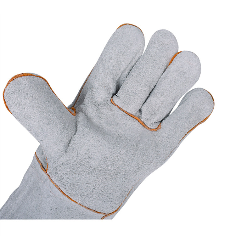 Heavy Duty Heat Resistant Safety Gauntlet Cowhide Gloves
