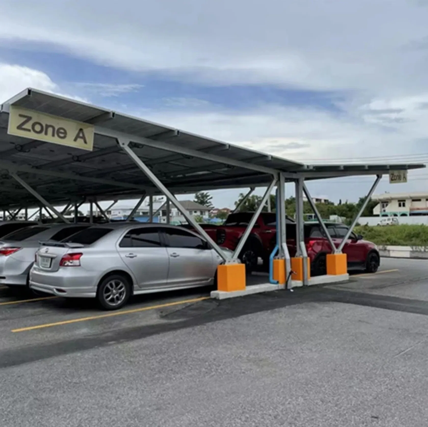 Flexible Zn-Al-Mg Coated Steel Photovoltaic Carport