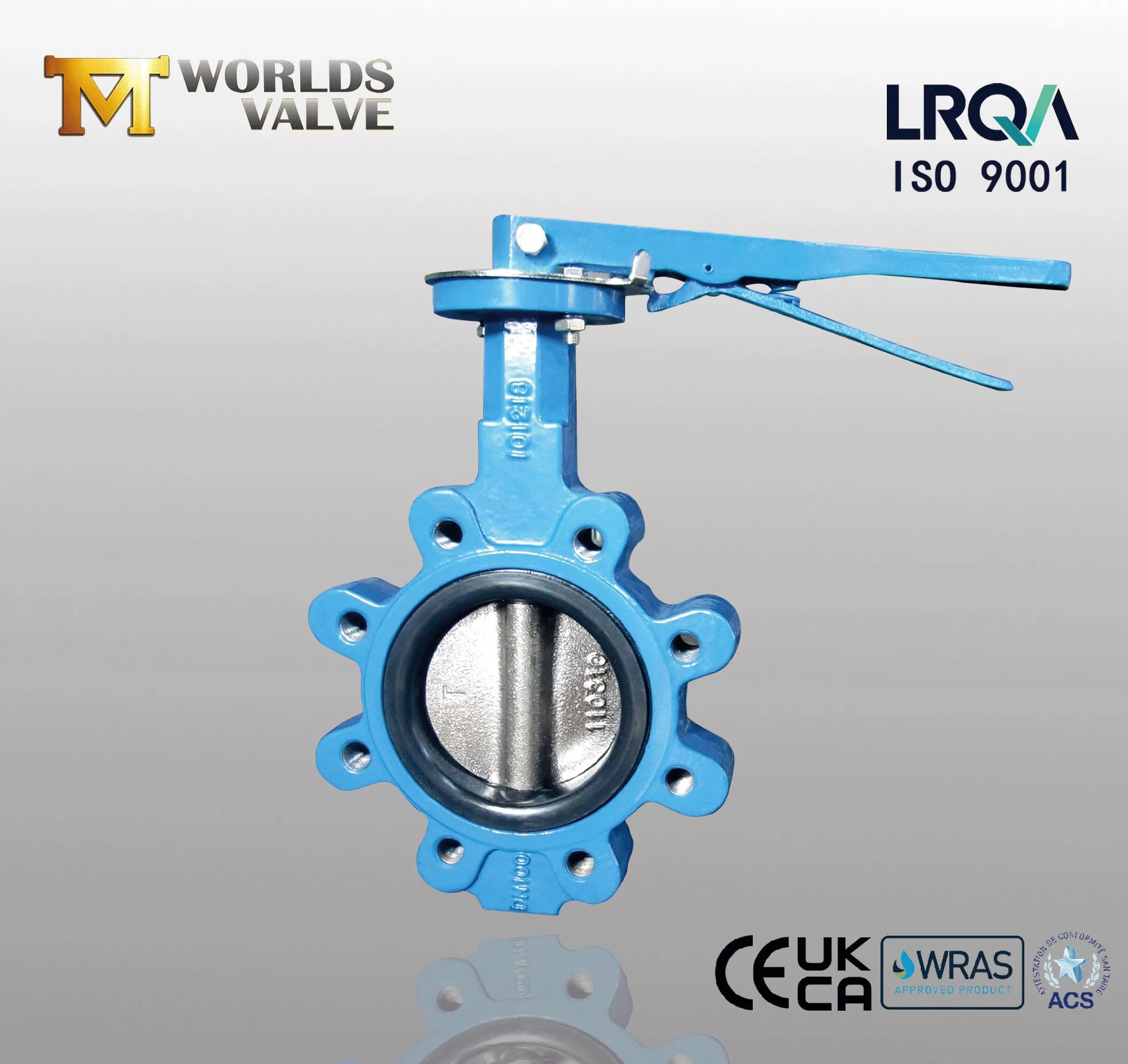 ANSI 150 Lb Lug Type Ductile Iron Solenoid Control Butterfly Valves