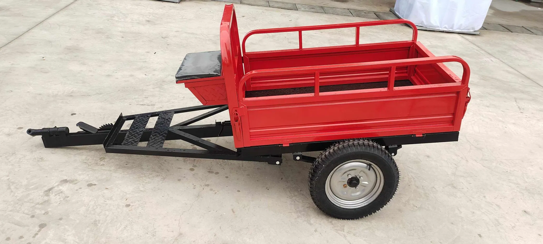 2 Wheel 0.5-2 Ton Agriculture Farm Trailer, Hydraulic Dump Tractor Trailer Tow Behind Tractors