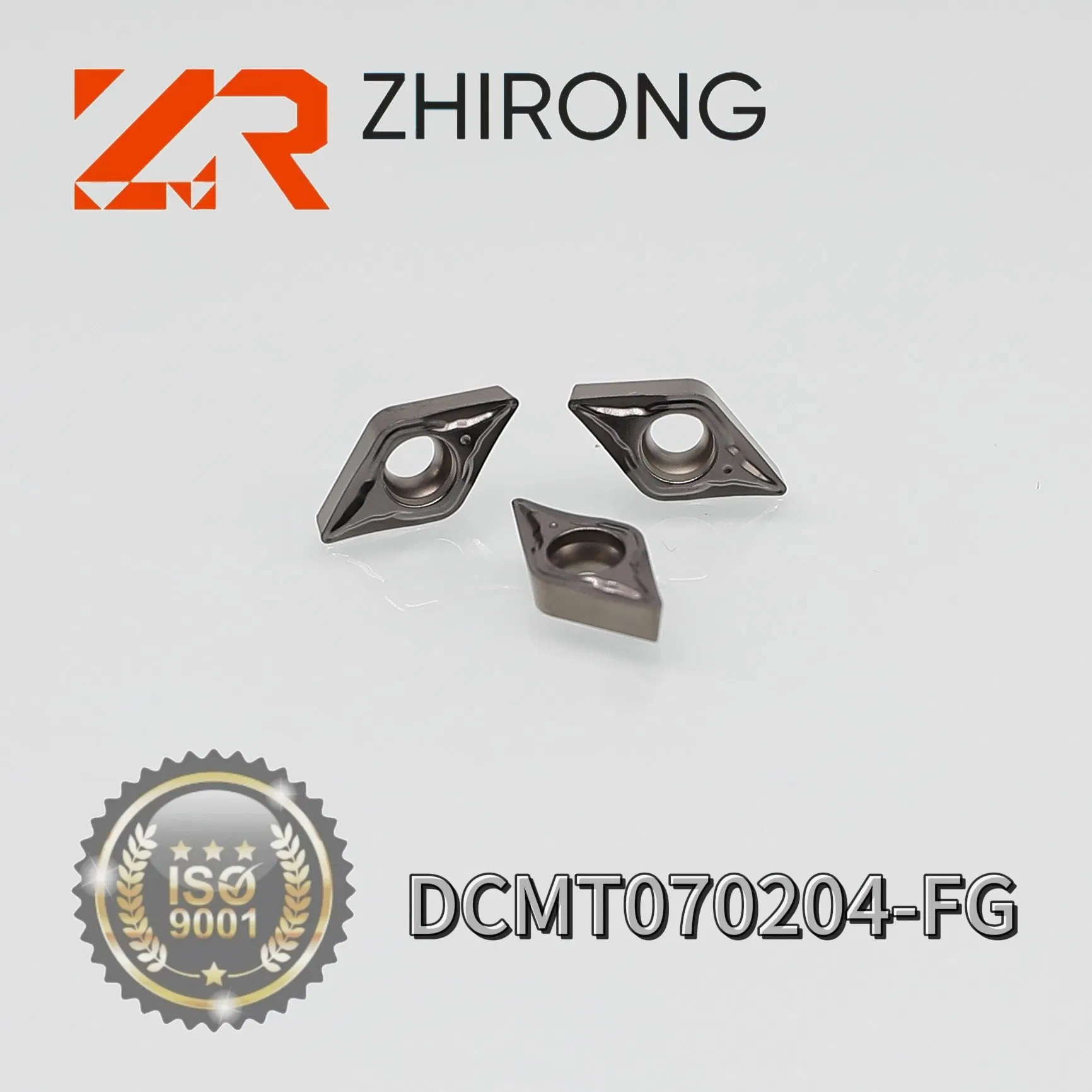 Inserti in carburo Zhirong Dcmt070204-Fg per utensile da taglio CNC