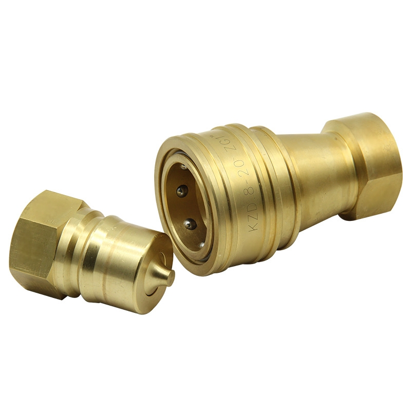 Kzd 1/2 BSPP BSPT Series Brass Quick Connector ISO7241-B Hydraulic Quick Connector Coupling