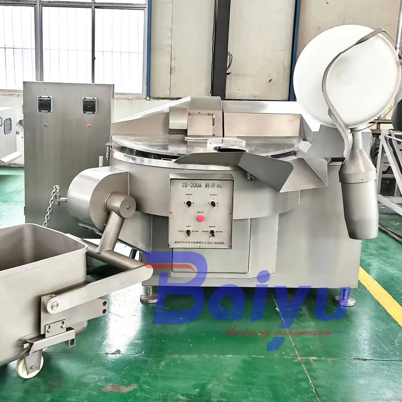 200L Industrial Meat Bowl Cutter Machine for Pet Food Processed Meat Production