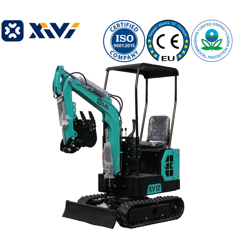 XV12 Mini Escavatore con Motore EPA/CE/Euro5 1.2 Ton Escavatore Agricolo in Gomma
