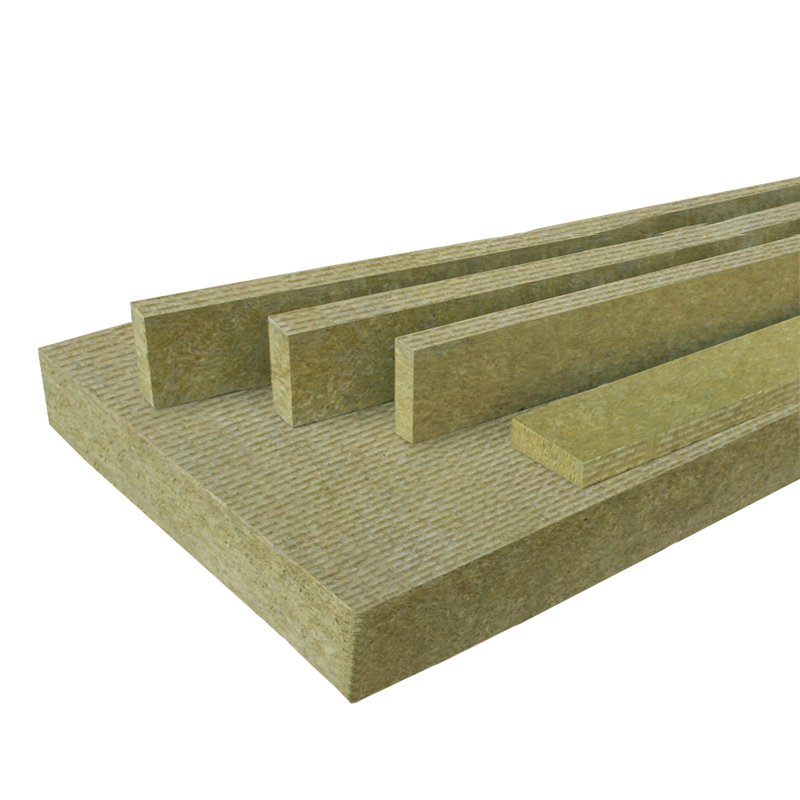 Eco-Friendly Hydrophobic 50mm Rockwool Acoustic Sound Insulation Panel Slab for Roofing, Industrial, HVAC Duct, Facade
