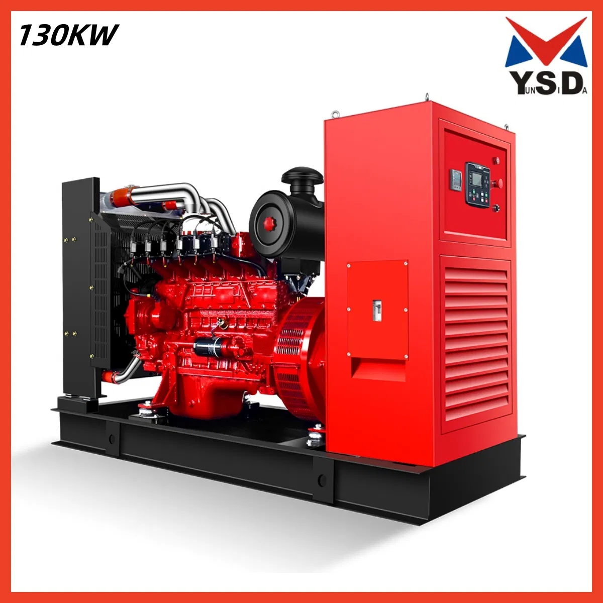 130kw Generatore di gas silenzioso aperto trifase AC alternatore Leroysomer motore Weichai raffreddato ad acqua gruppo elettrogeno a gas naturale CNG LNG