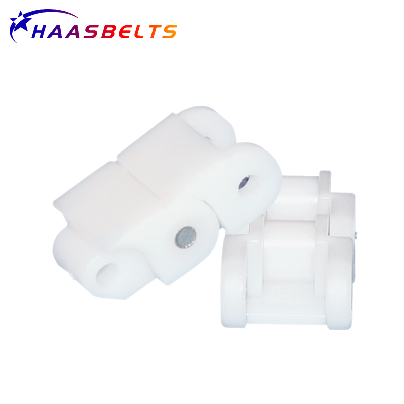 Catena trasportatrice in plastica per trasferimento bottiglie Haasbelts, catena in miniatura 60p