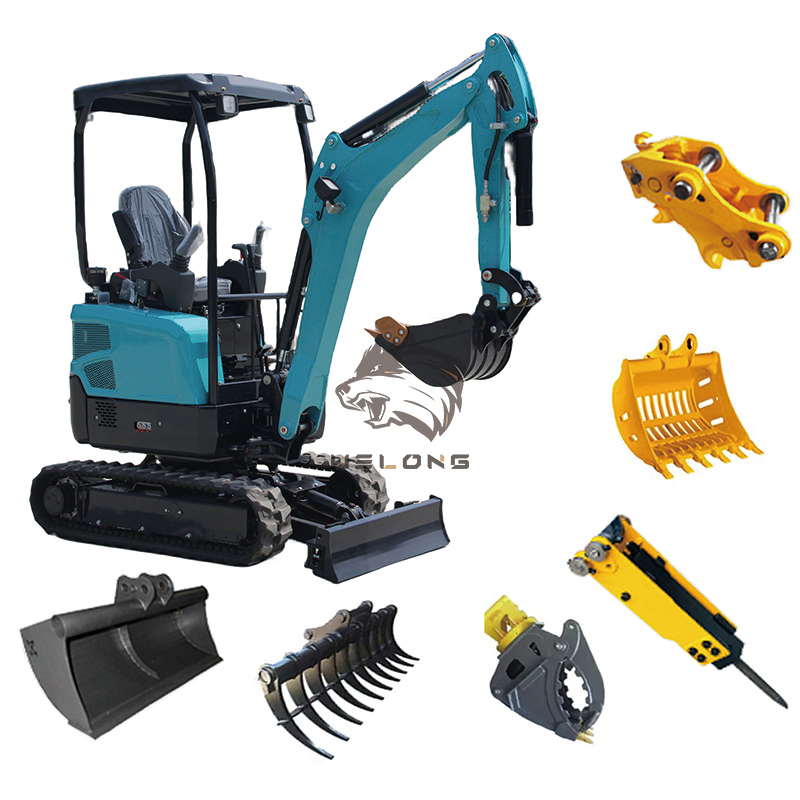 Mini Hydraulic Crawler Small Size, Crawler Wheel Construction, Cheap Small Digger Micro Compact Mini Excavator 2ton 1ton 3ton with CE