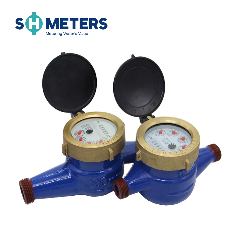 DN25mm R200 1/2" Residential Dry Type Cast Iron Body Multi Jet Water Flow Meter