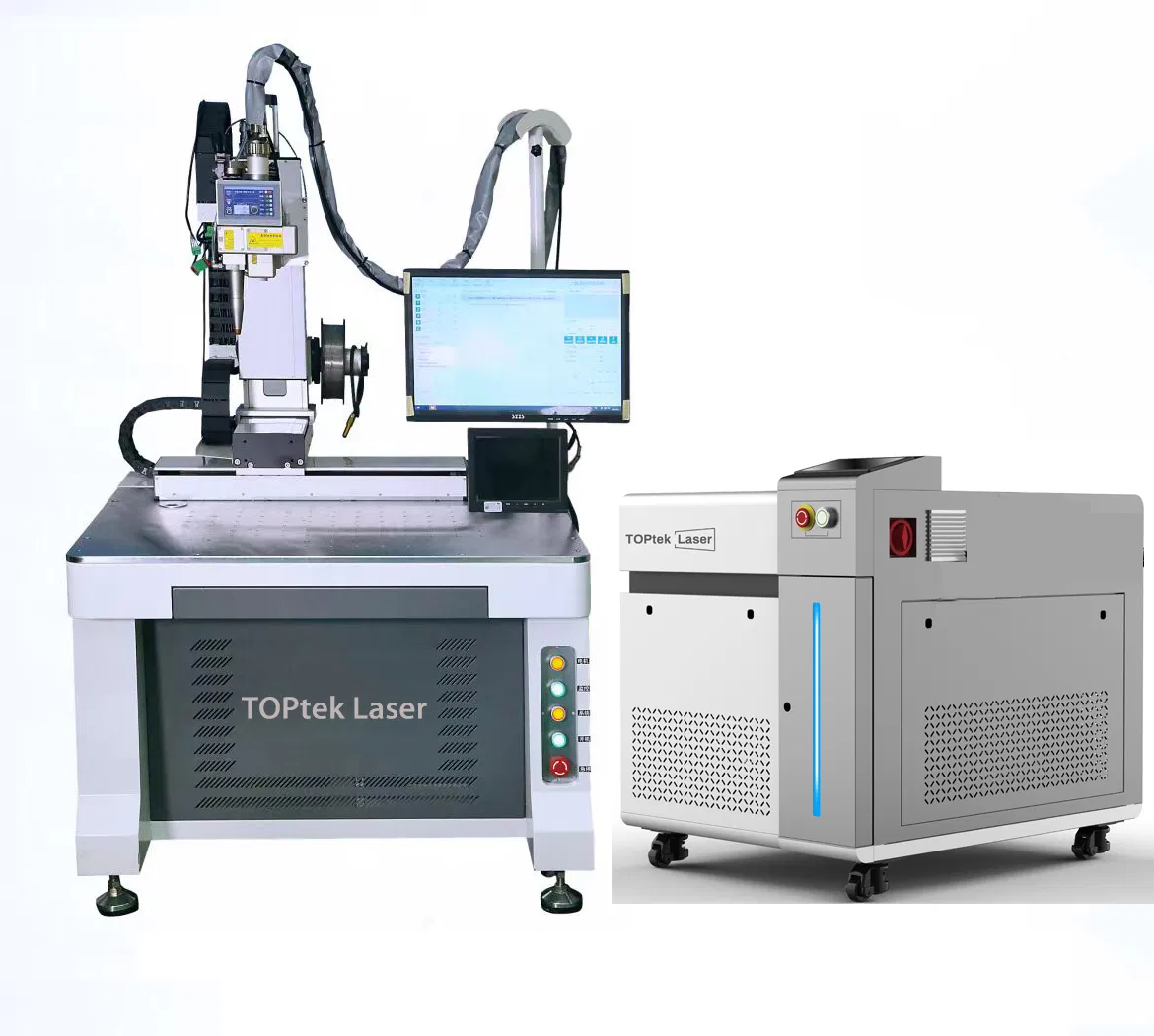 Toptek Laser Robotic Automatic Fiber Laser Welding Machine Compatible with Yaskawa Kuka Fanuc ABB