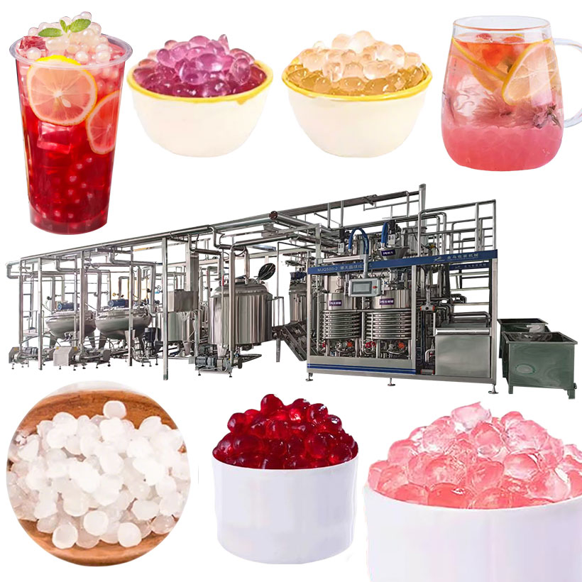 Agar Pearls Crispy Boba Milk Tea Complete-Line Production Equipment