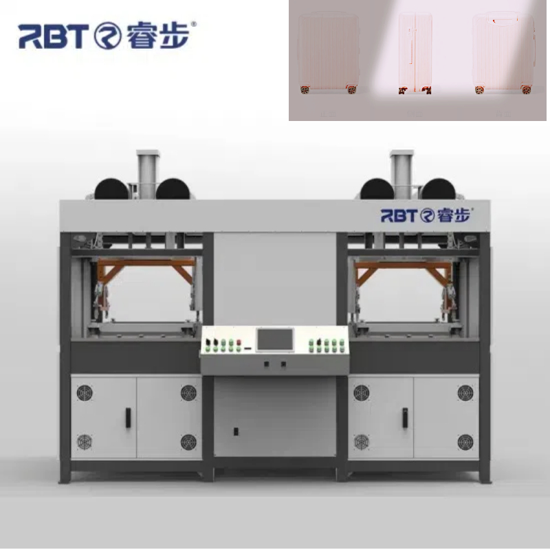 Deux postes de travail Machine de thermoformage sous vide ABS/PC pour bagages haut de gamme