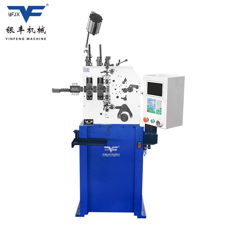 Máquina de enrollado de resortes digital de 2 ejes Yinfeng YF-CNC-8212, diámetro de alambre 0.2-1.2mm