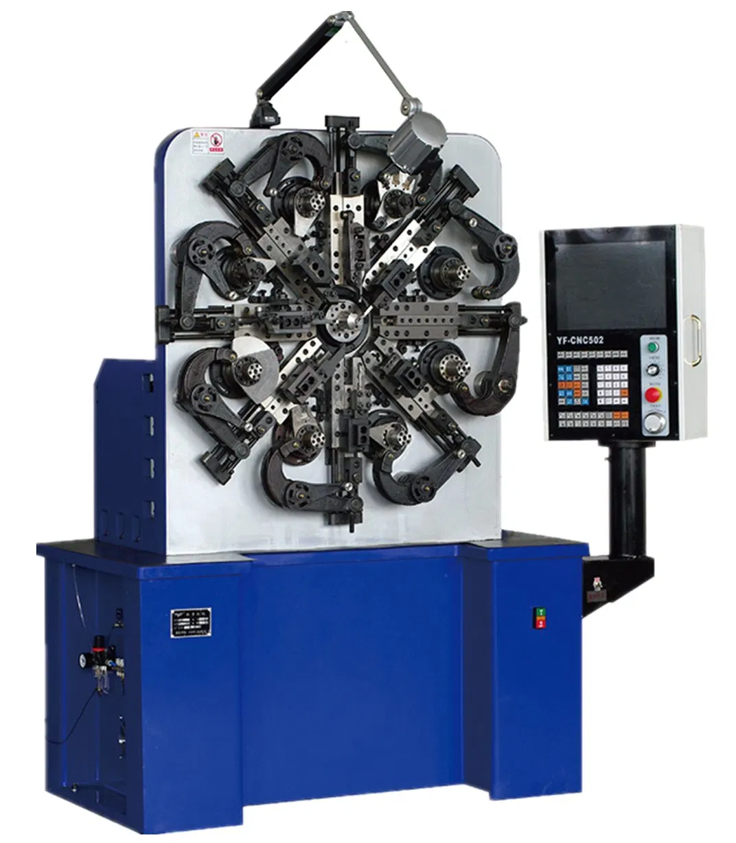 Macchina per formatura a molla CNC per filo d'acciaio da 0,2-2,5 mm, 3-5 assi, Yineng Machine Yf-CNC-8322, Cina