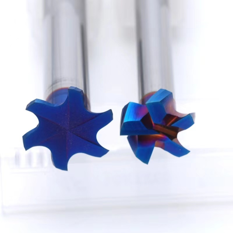 Tungsten Carbide T-Type CNC Carbide Milling Cutter End Mill for Slotting, Customized Special Carbide Finishing Round Dovetail End Mill Cutting Tools