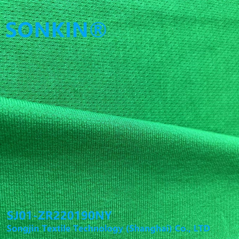 Modacrylic Viscose Conductive Fiber Bird Eye Knitted Flame Retardant Fabric