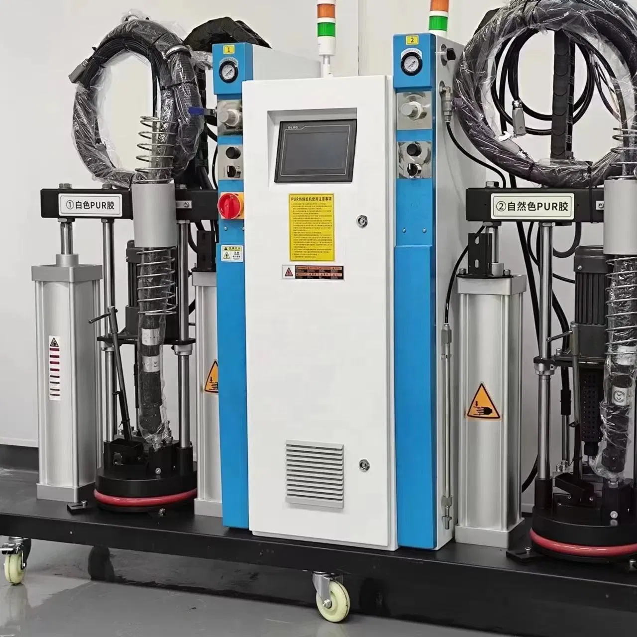 PUR050tx White Natural Color Automatic Pneumatic Touch Screen Temperature Control PUR Hot Melt Glue Machine