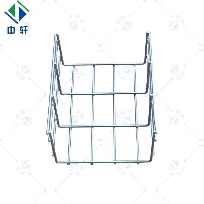 Anti-Corrosion Steel Gray Grid Mesh Cable Tray for Indoor Cable Layout