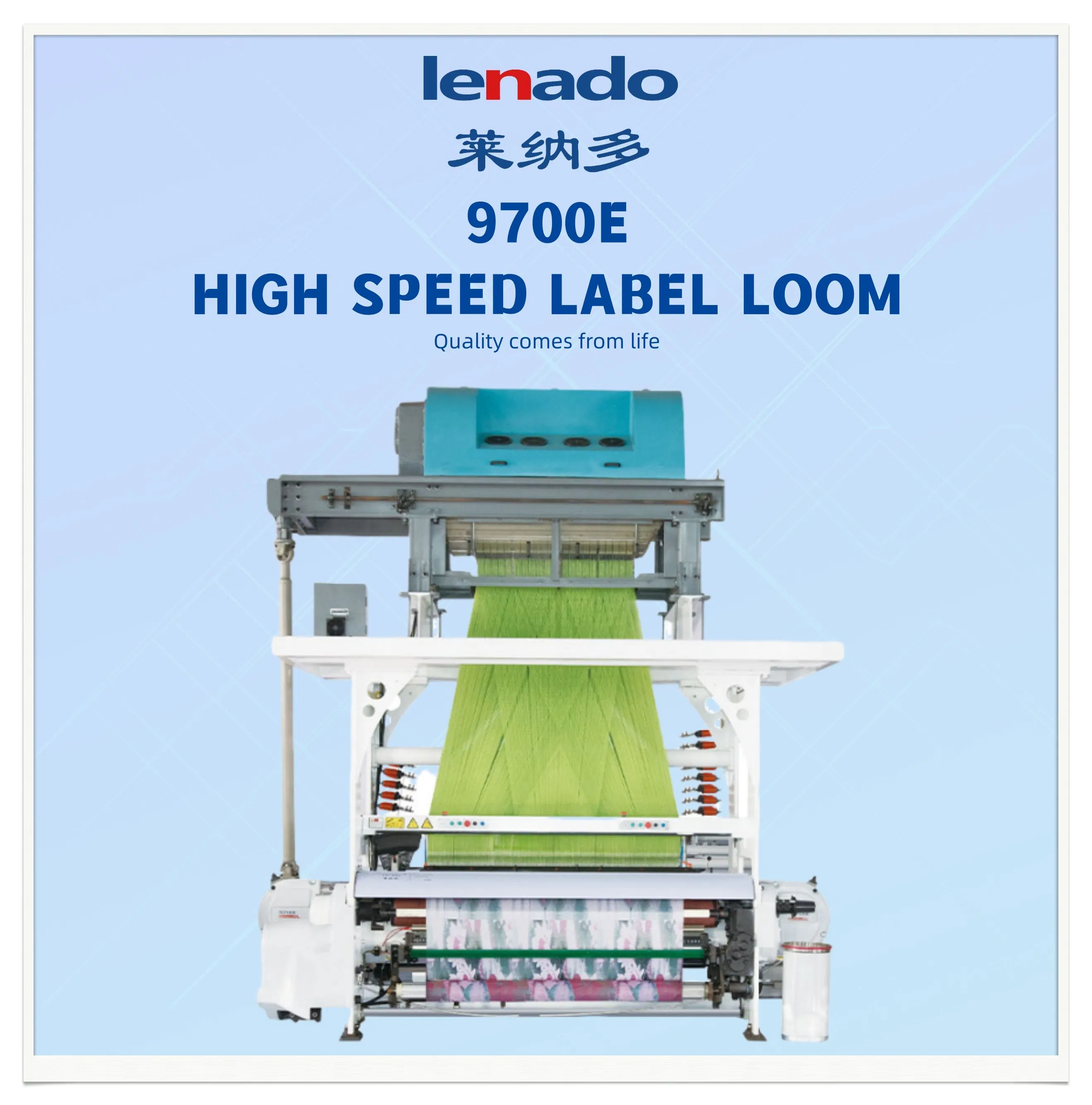 Lenado 9700 High Speed Electronic Jacquard Rapier Loom for Weaving Label Tape Fabric