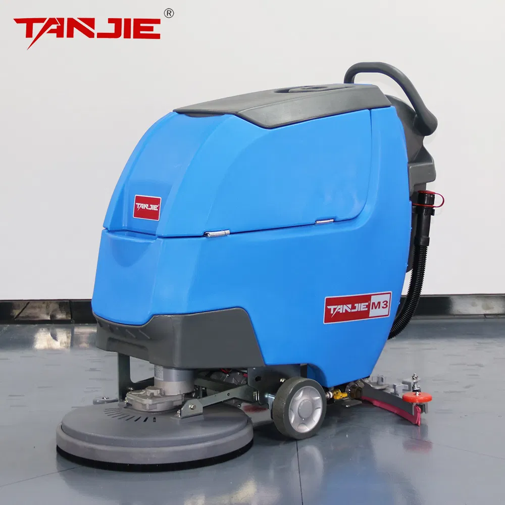 Manual Pushed Walk-Behind Floor Scrubber Dryer Cleaning Machine