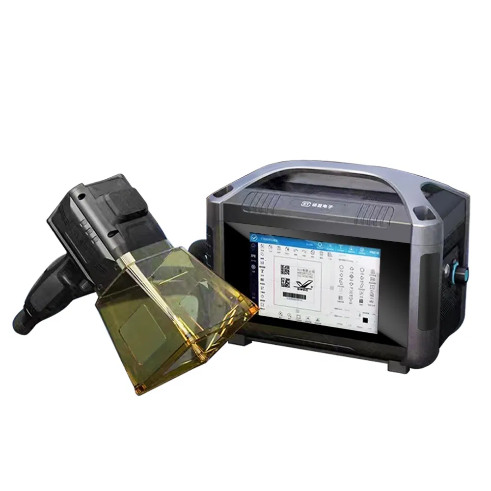 Tragbarer Faserlaser-Markierungsdrucker für Metall QR-Barcode Datum Logo