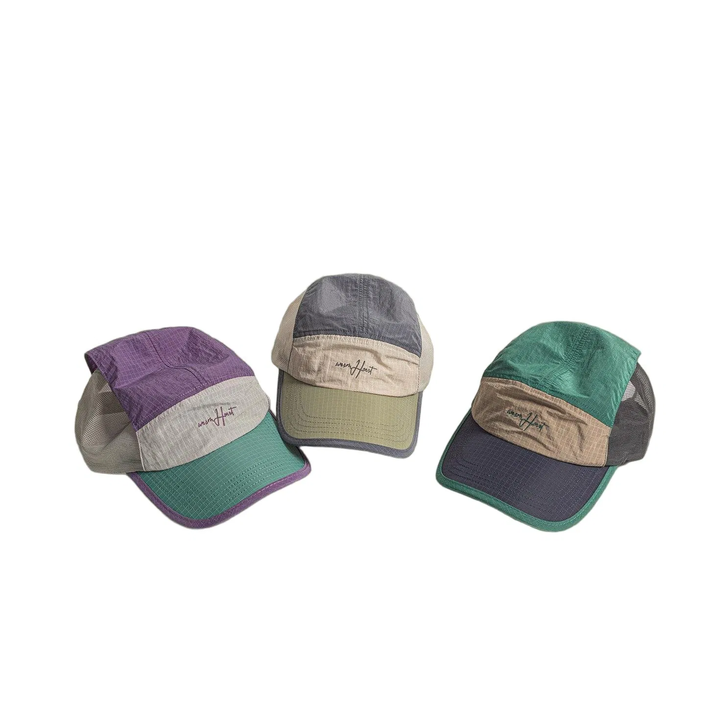 Custom Vintage Nylon Running Cap Women Men Quick-Dry Mesh Back Trucker Hat