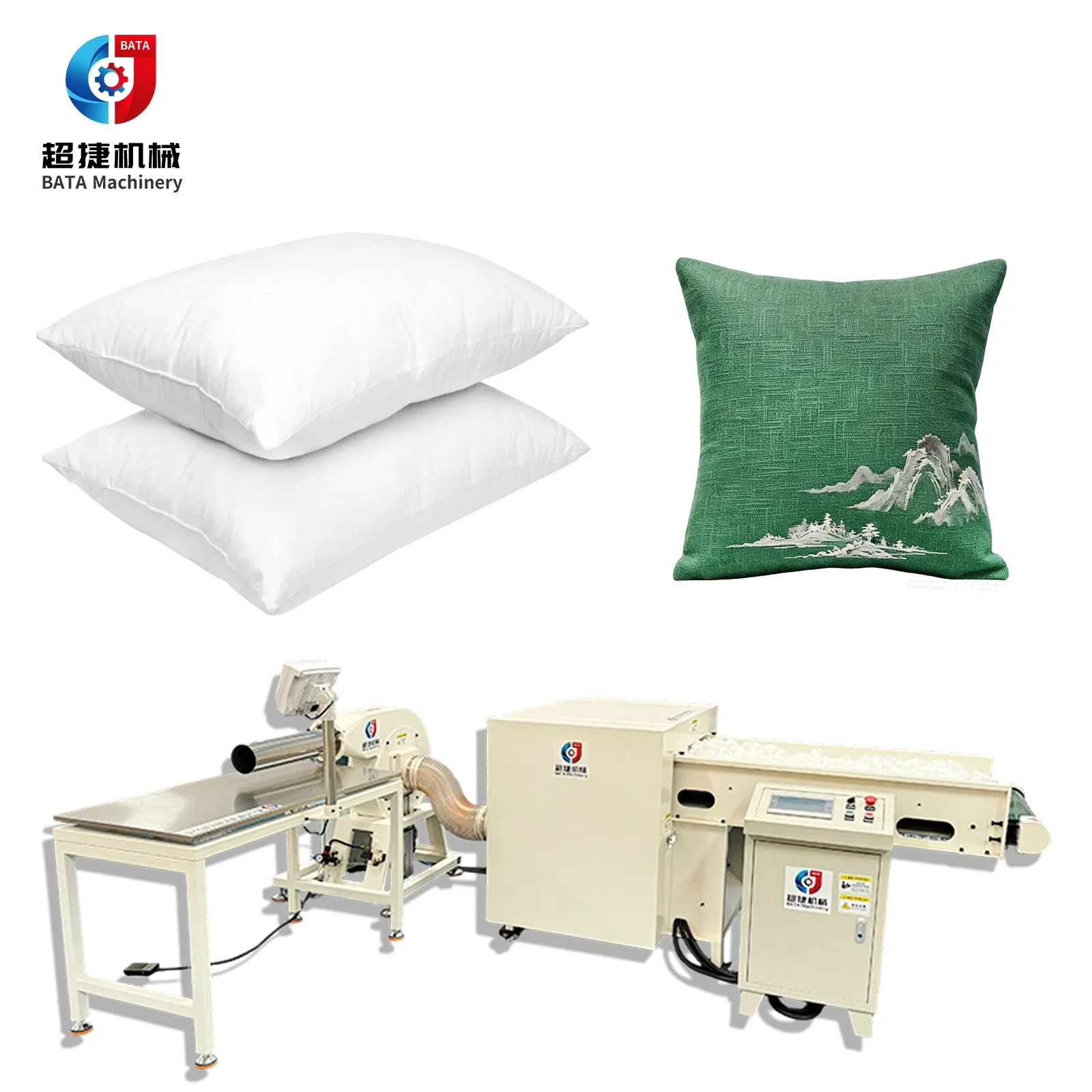 Fiber Opening and Pillow Filling Machine Cushion Stuffing Cotton Opening Machine