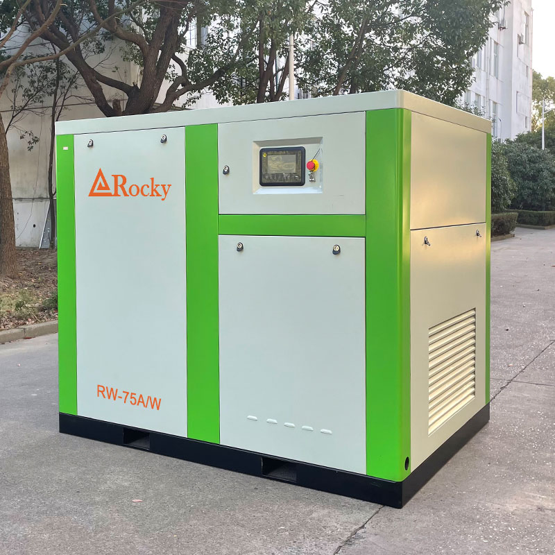 Compressore ad aria a vite senza olio silenzioso 100HP 380V Compressore ad aria senza olio