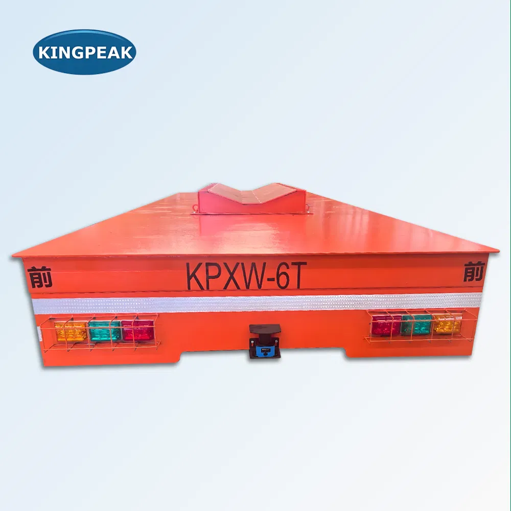 V-Slot Battery Powered Trackless Transfer Carts Hydraulic Steering