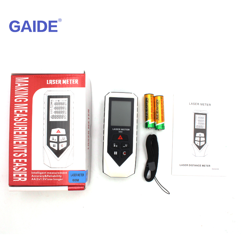 Red 40m Digital Laser Distance Meter Measuring Tape