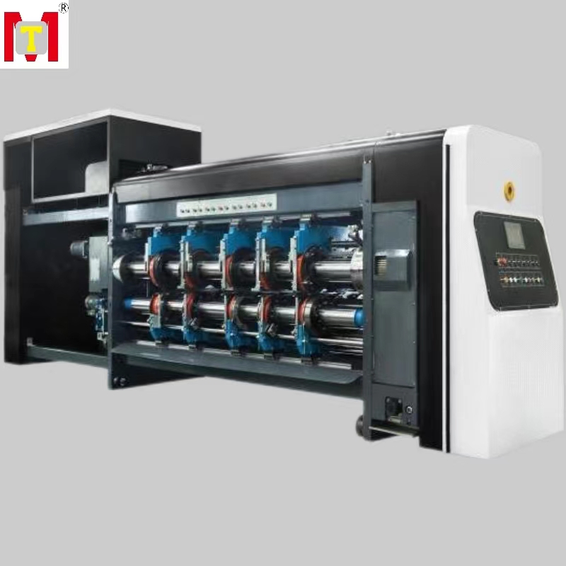 Flessografica automatica con fustellatrice rotativa e incollatrice piegatrice