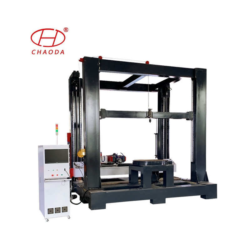 3D Stone Sculpture Machine with Vertical Rotary Table Controlled by Computer