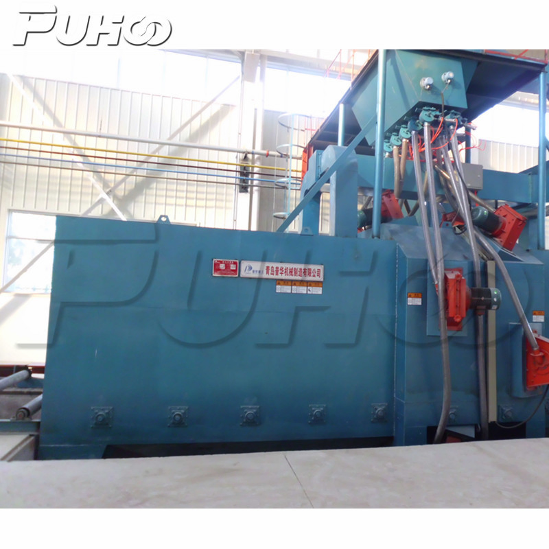Roller Conveyor Steel Plate Shot Blasting Machine