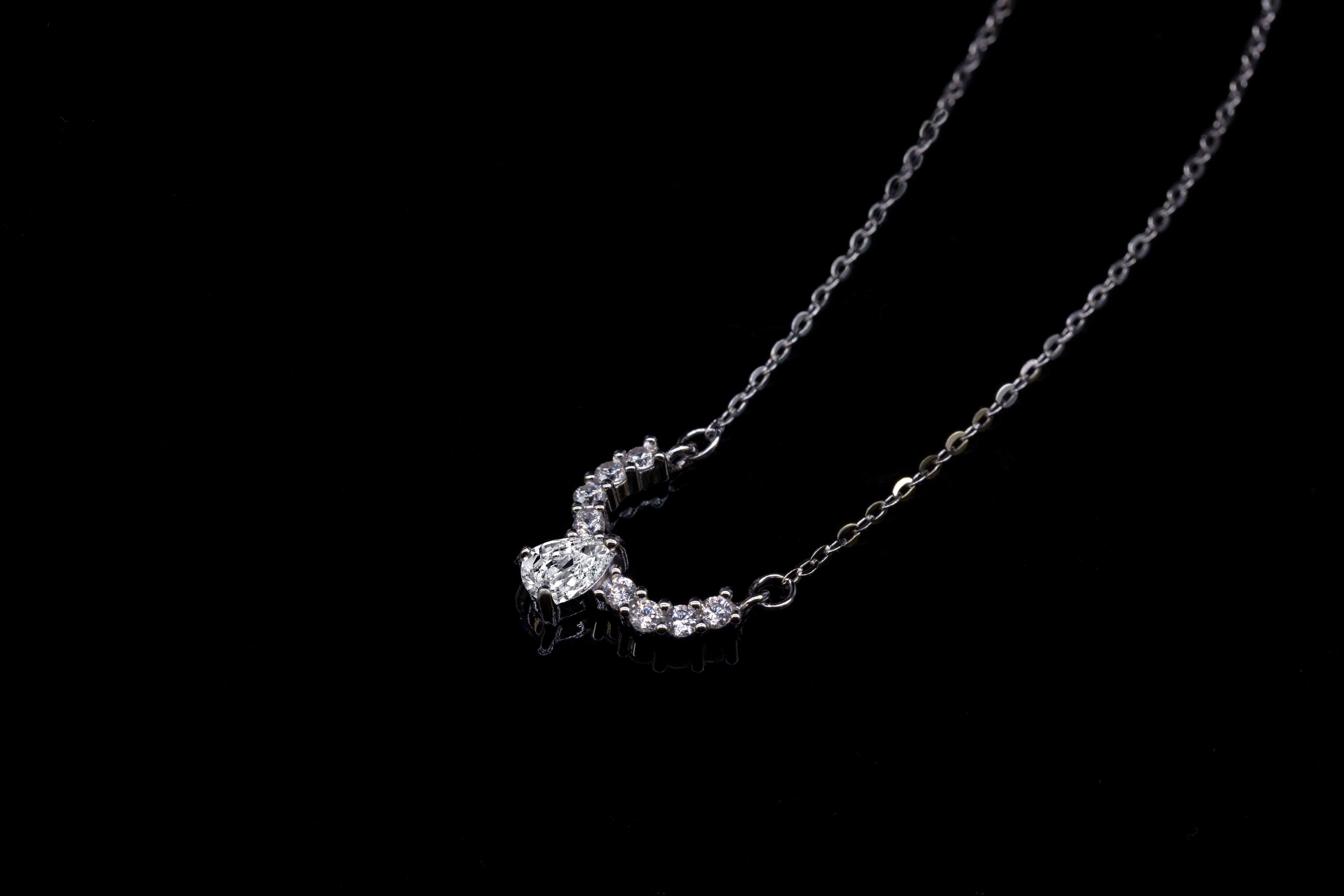 1.5CT Lab Grown Diamond Classic Diamond Necklace Customizable