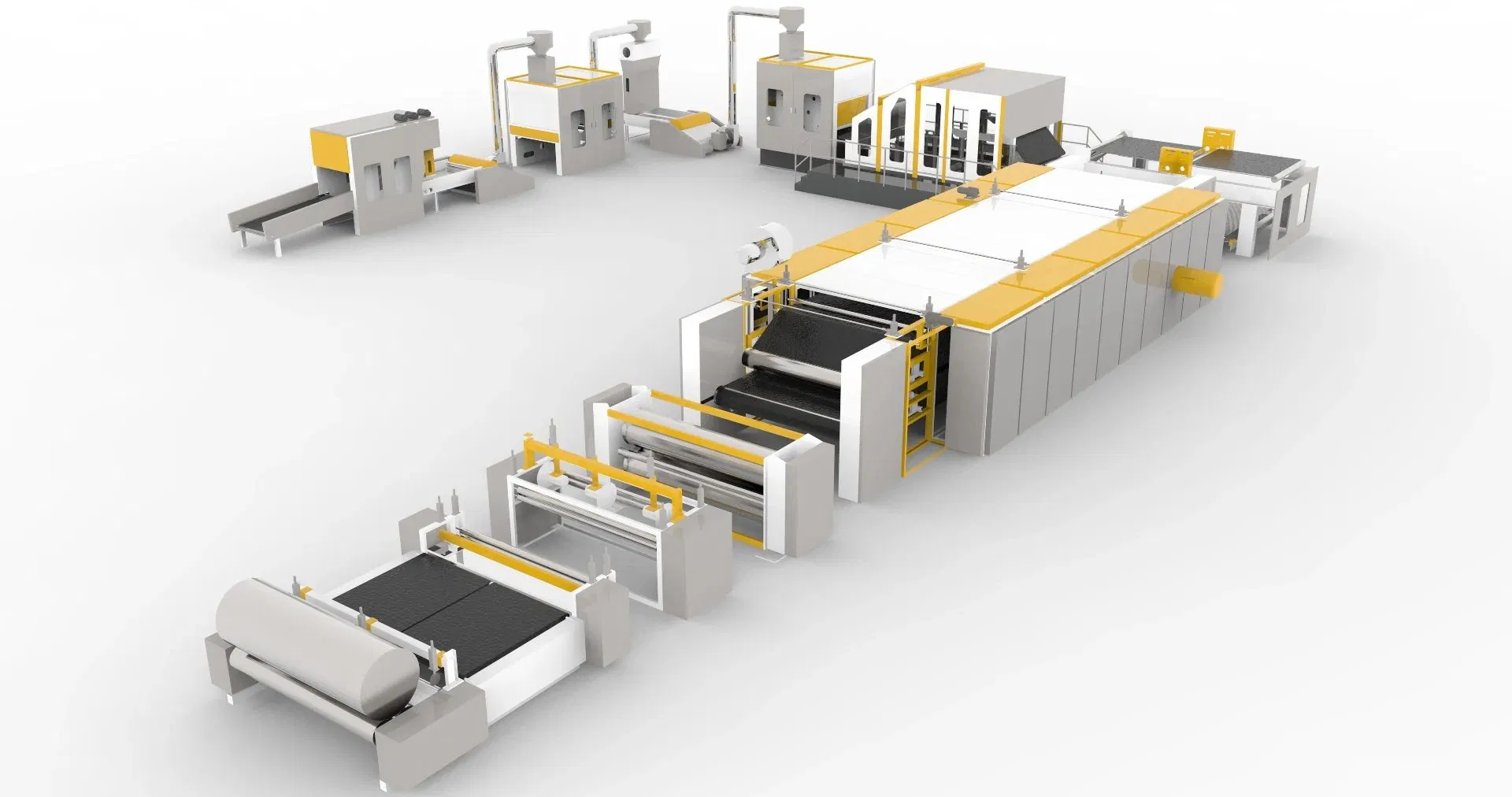Chemical Bonded Silk-Like Cotton Wadding Oven Nonwoven Production Line