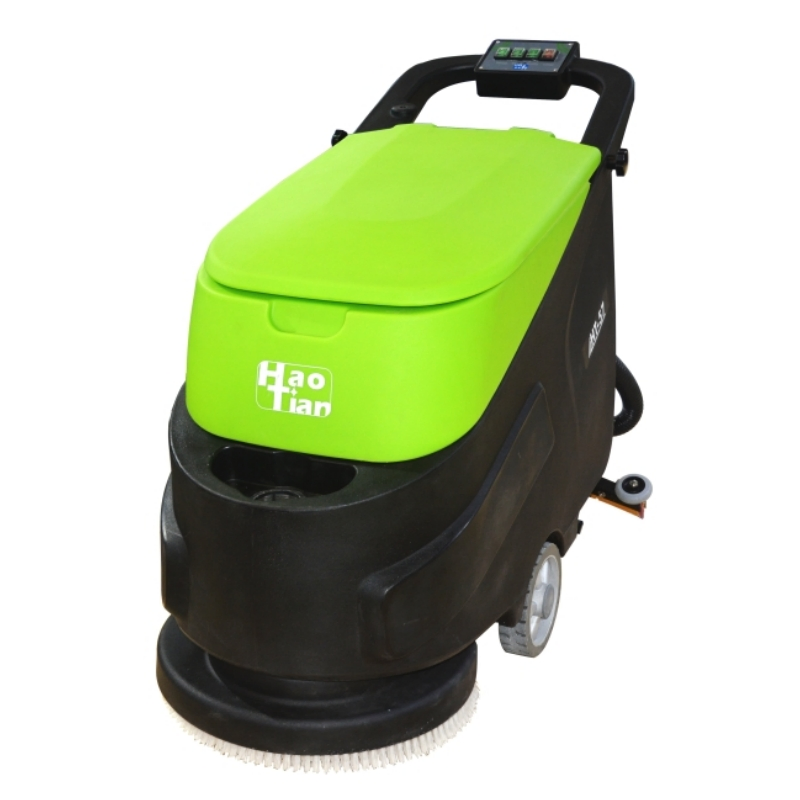 Balayeuse-laveuse-sécheuse à batterie à conducteur marchant pour le nettoyage des sols