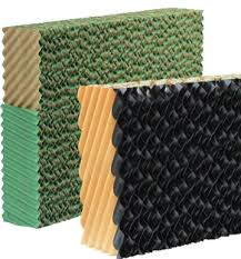 Rivestimento Nero Carta 105g Pad Raffreddamento Evaporativo 7090 Pad Raffreddamento ad Acqua