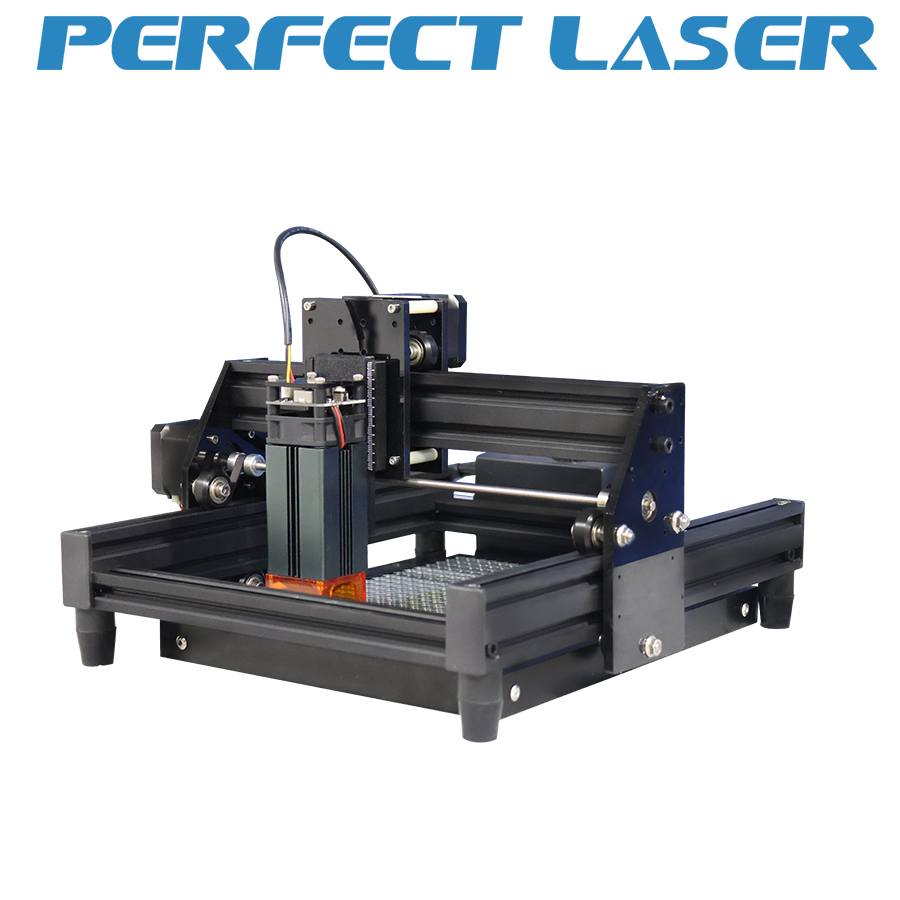 10W Blue Light Small Mini Portable Automatic Laser Engraving Engraver Machine for Leaf Wood Chip Leather Metal Cardboard Plastic Acrylic
