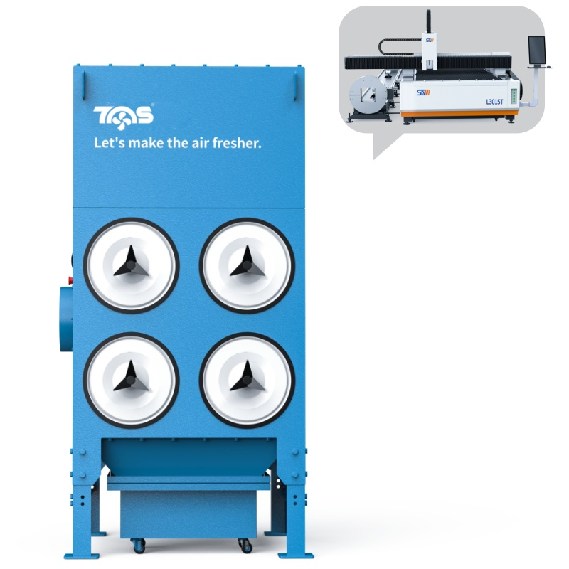 TMSC-4A Industrial Dust Collector Laser Fume Extractor with Filter Cartridge