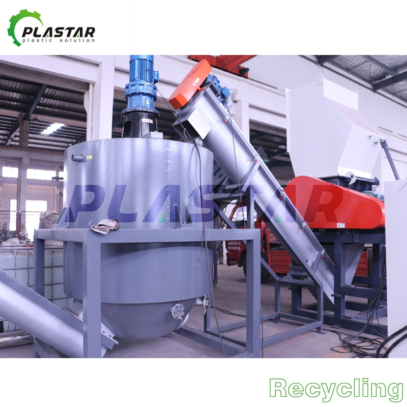 Impianto di riciclaggio di bottiglie in PET, lavatrice per bottiglie, linea di riciclaggio del PET